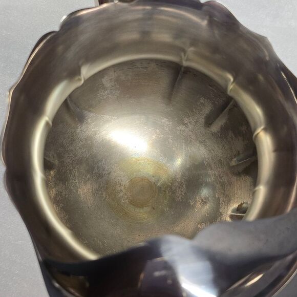 Vintage Jack Shepard Sheffield Silver Co Pitcher 3505 plate USA ice guard 7.25" - Picture 7 of 8